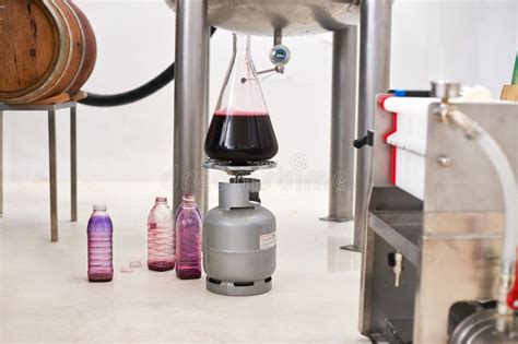 winery equipment glass container  wine production system  gas