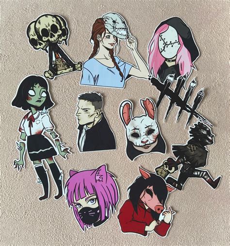 Dead By Daylight Sticker Pack 10 Stickers 10pc Matte Etsy