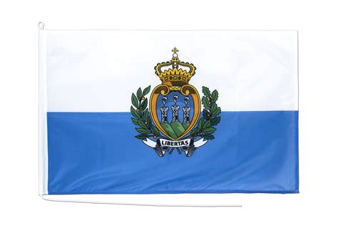 San Marino Bootsflagge PRO 60 X 90 Cm MaxFlags FlaggenPlatz At