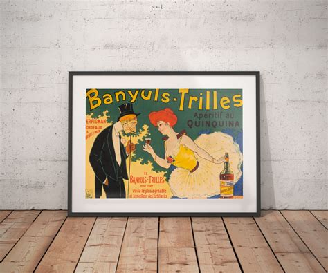 Banyuls Quinquina Quinquina Vintage Poster Quinquina Vintage Etsy