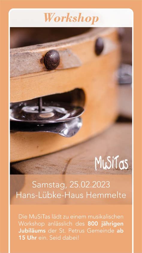 Musikalischer Workshop Mit Musitas Pfarrgemeinde St Petrus Lastrup