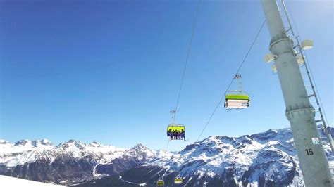 Skiers On Chair Lifts In Ski Resort Stock Video At Vecteezy