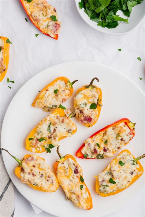 Cream Cheese Stuffed Mini Peppers A Dash Of Megnut