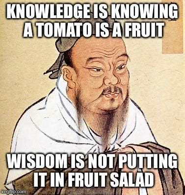 The Difference Between Knowledge And Wisdom Imgflip