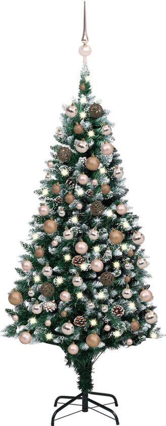 Kunstkerstboom Met Leds Bal Set Dennenappels 180 Cm Bol