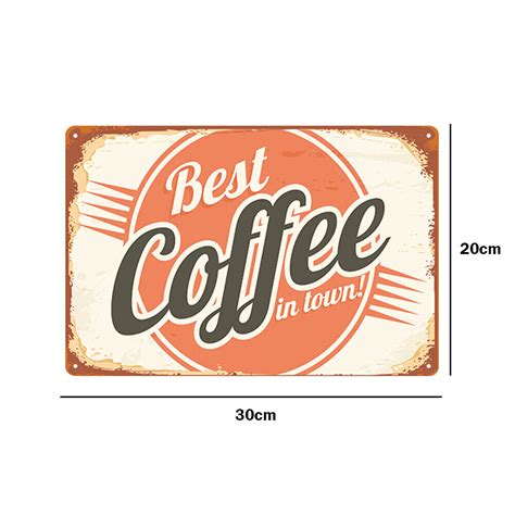 Retro Coffee Metal Plate Tin Sign Vintage Poster For Bar Pub Club