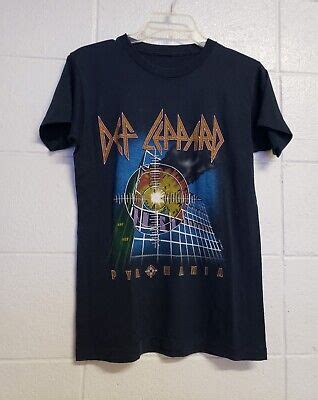 Vintage Def Leppard Shirt Pyromania Rock Till You Drop Tour Tour