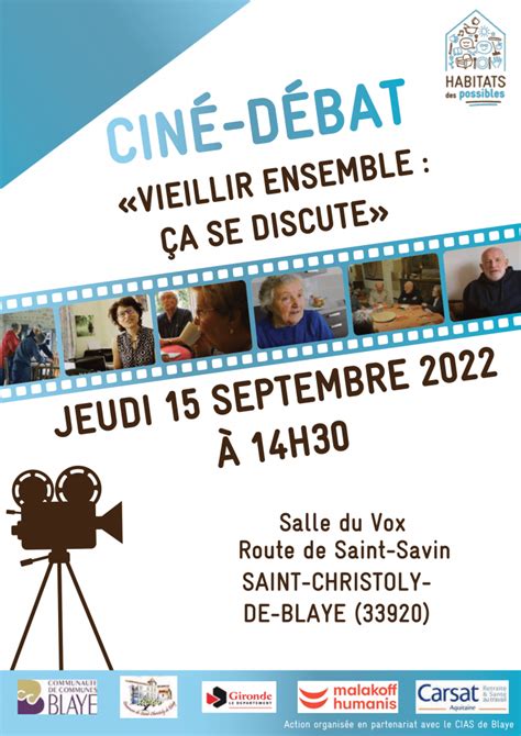 Ciné débat Vieillir ensemble ça se discute Val de Virvée