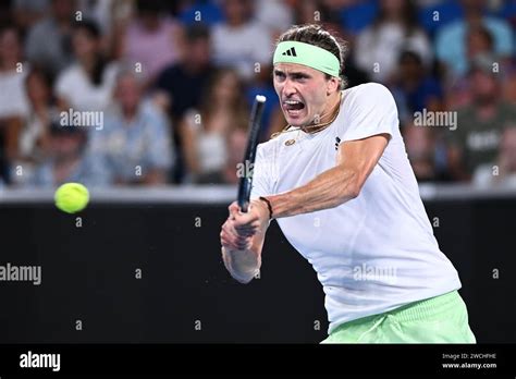 Melbourne Australia 16th Jan 2024 Alexander Zverev Of Germany In