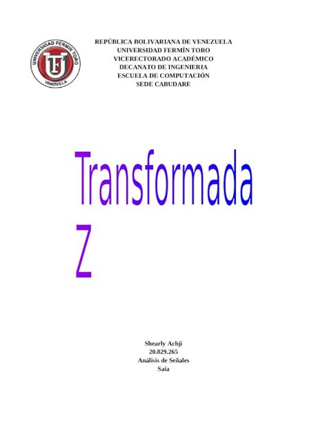 DOCX Ejercicios Resueltos Transformada Z DOKUMEN TIPS