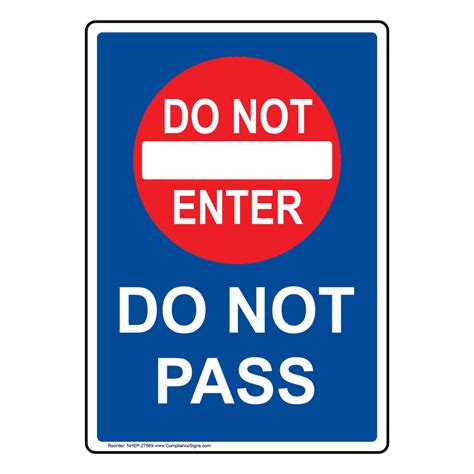 Do Not Pass Sign