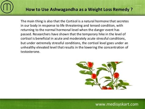 How To Lose Weight Using Ashwagandha