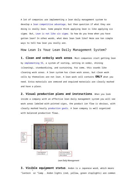 DOC Lean Daily Management System DOKUMEN TIPS