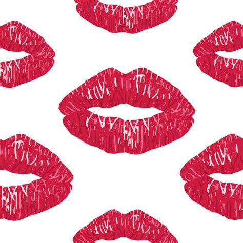 Lipstick Kiss Marks Background Illustrations Royalty Free Vector