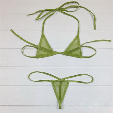 European Extreme Transparent Mini Micro Bikini Swimwear See Hot Sex