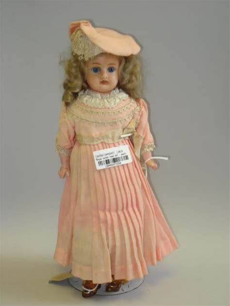 Bonhams Wax Shoulder Head Doll