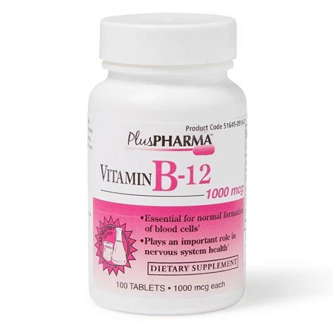 Vitamin B12 Tablet 1000mcg 100Ct