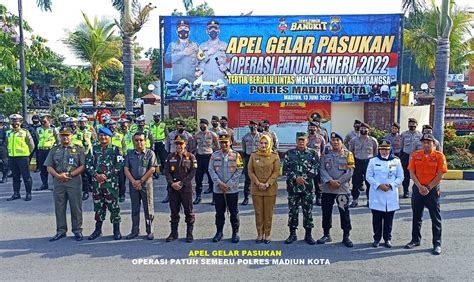 Apel Gelar Pasukan Operasi Patuh Semeru Polres Madiun Kota