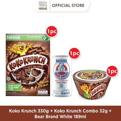 Jual Nestlé Koko Krunch Cereal Box Bear Brand RTD Milk Tin Koko