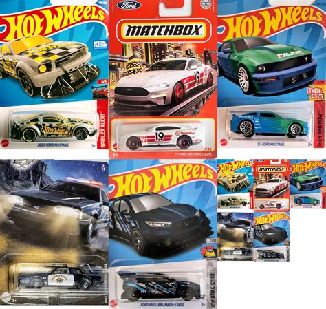 Amazon Hot Wheels Matchbox Mustang Car Bundle Set Toys Games