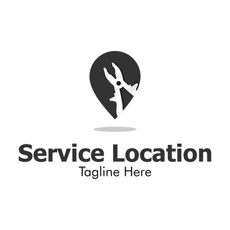 Illustration Vector Graphic of Service Location Logo. Perfect to use ...