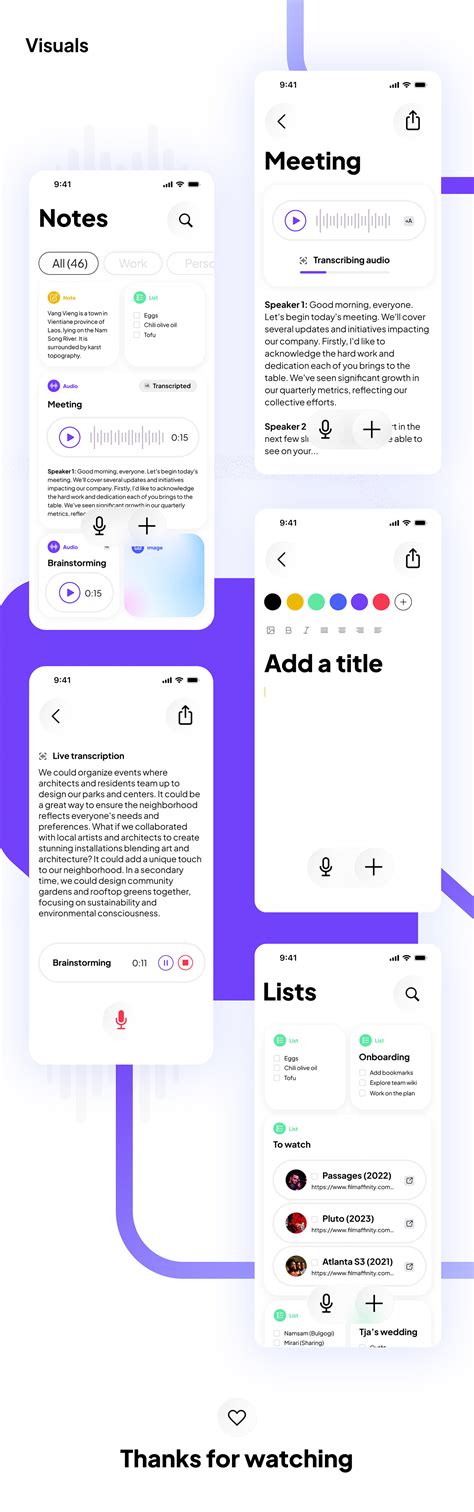 Note Taking App Design Uxui Noted Behance