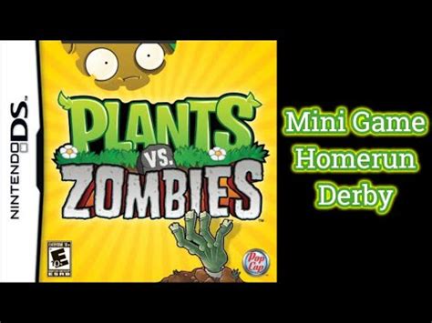 Plants Vs Zombies Ds Mini Game Homerun Derby Part Youtube