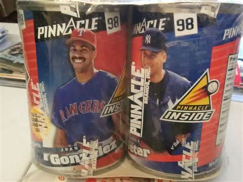 1998 PINNACLE INSIDE 2 CAN SEALED PACK RARE ITEM W DEREK JETER JUAN