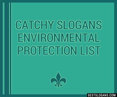 30+ Catchy Environmental Protection Slogans List, Taglines, Phrases ...