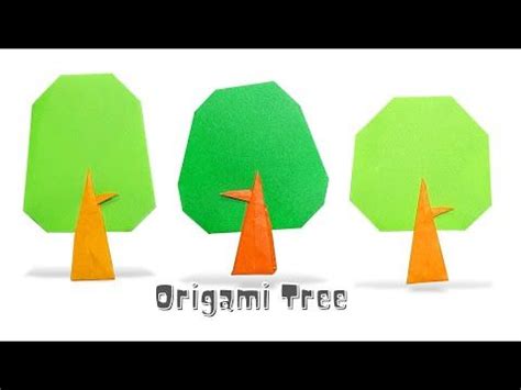 Easy Origami Tree Tutorial - YouTube | Origami easy, Origami tree, Kids origami