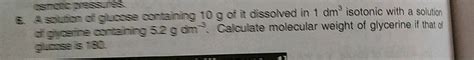 Asutom Oglase Containing G Of It Dissolved In Dm Isotonic With A