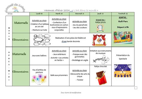 Programme Accueil De Loisirs Des Vacances D Hiver Champcueil