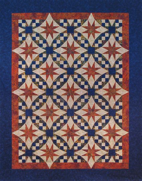 Galaxy Star Quilt Patterns Quilt Patterns Optical Illusion Quilts