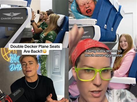 A Double Decker Airplane Seat Prototype Is Sparking Outrage Online