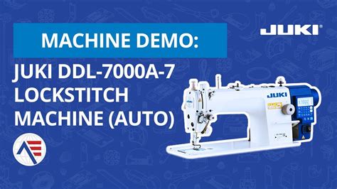 JUKI DDL 7000A 1 NEEDLE LOCKSTITCH MACHINE AE Sewing Machines YouTube