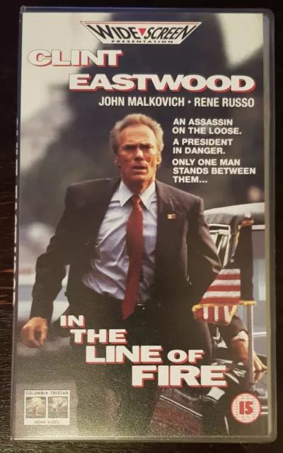 IN THE LINE Of Fire VHS UK PAL Clint Eastwood John Malkovich 10