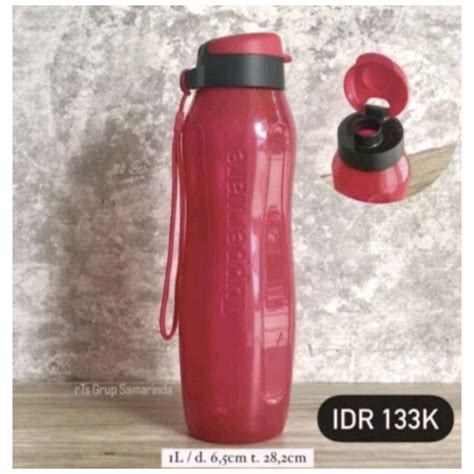 Jual Eco Bottle 1L Red Tupperware Botol Minum 1L Shopee Indonesia