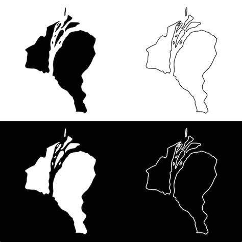 Premium Vector Essequibo Islands West Demerara Region Map