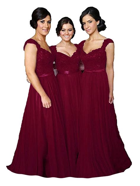 Maroon Bridesmaid Dresses The Dress Shop