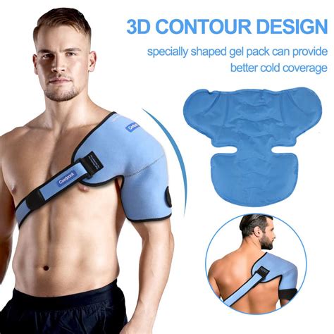 NEWGO Gel Ice Pack For Rotator Cuff Injuries Reusable Shoulder Ice Pack