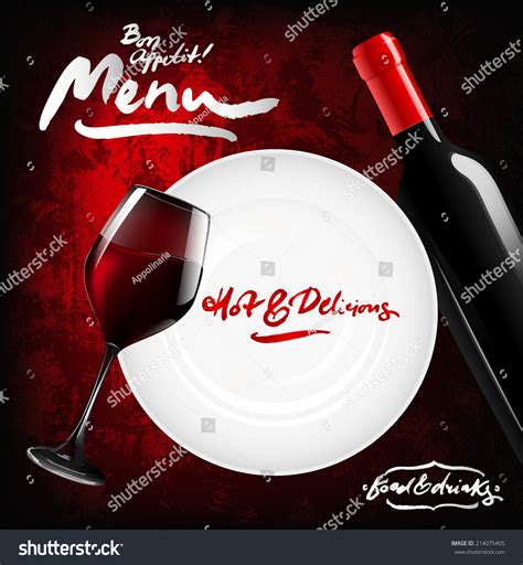 Vector Restaurant Menu Design Stock Vector Royalty Free 214075405