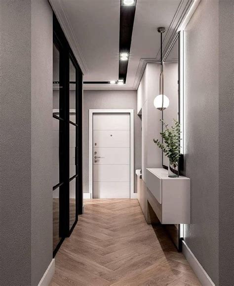 Узкая прихожая в современном стиле, прочитайте советы - Mebel.ru | Hall ...