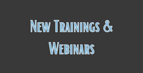 New Trainings And Webinars · Monetize Social Media