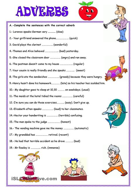 Find The Adverbs Worksheet Adverbworksheets Net