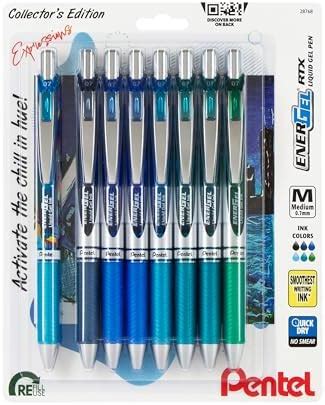 Pentel EnerGel RTX Retractable Liquid Gel Pen 0 7mm Metal Tip