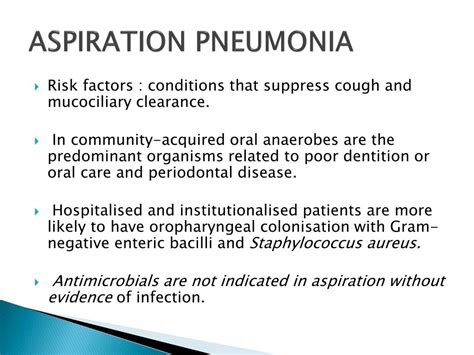 Antibiotics For Aspiration Pneumonia