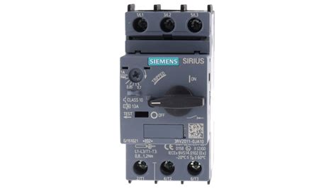 3rv2011 0ja10 Siemens 07 → 1 A Sirius Motor Protection Circuit Breaker Rs