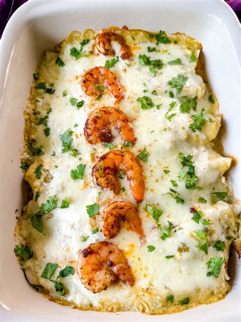 Creamy Shrimp Enchiladas Simple Seafood Recipes