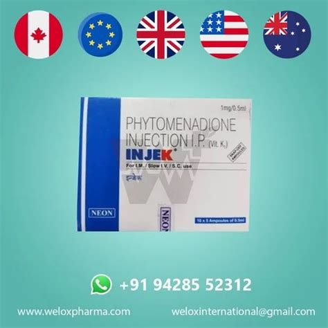 Phytomenadione Injek Mg Injection At Rs Piece Phytomenadione