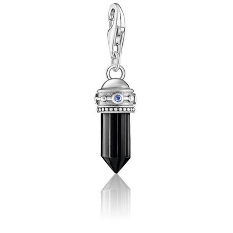 Pendentif Charmista As We Dream Hexagone Noir Thomas Sabo Ocarat